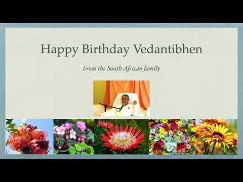 Vedantibhen 75th Birthday Greeting