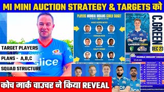 IPL 2023 : Mumbai Indians Head Coach Mark Boucher Revealed IPL 2023 Auction Strategy & Target Player