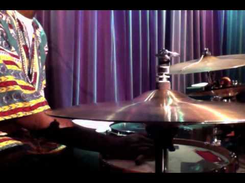 Jeffery Hill Jr. Drumming at the Kranzberg art Center 1