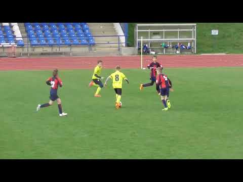 00613Gool David Tauer v zápase Domažlice - Horažďovice ml. žáci 13:0.