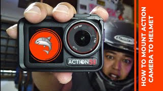 How To Mount Action Camera Onto Your Helmet  / DJI Action5 Pro