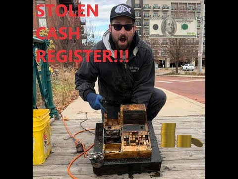 **STOLEN CASH REGISTER** FOUND With MONEY Inside!!! (Magnet Fishing)