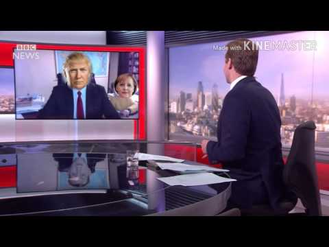 BBC Interview Parody: Trump,obama, Merkel and Melania.