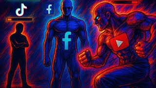 YouTube vs Facebook vs TikTok ⚔️ | EPIC 2D Animated Fight Scene (40 Sec)