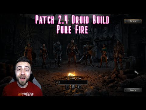 Pure Fire Druid is going to be S+ Tier | Patch 2.4 Diablo 2 Resurrected Theory-Craft Build | D2R