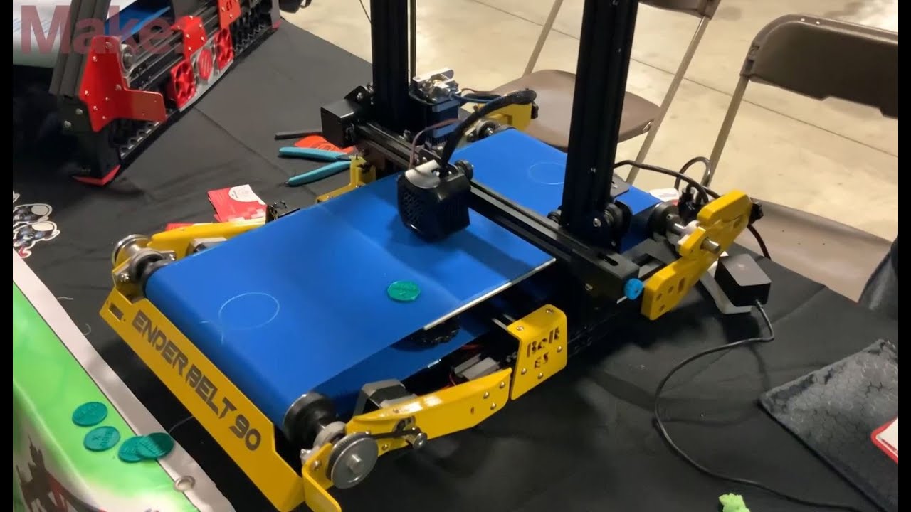 This DIY belt conversion kit will turn your #3dprinter into a belt printing TANK.