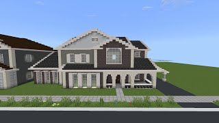 How To Build A Modern Suburban House 🏠 In Minecraft Tutorial 711