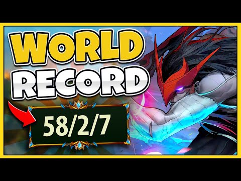 I BROKE THE YONE WORLD RECORD FOR MOST KILLS (NEW CHAMPION MASSACRE) - League of Legends