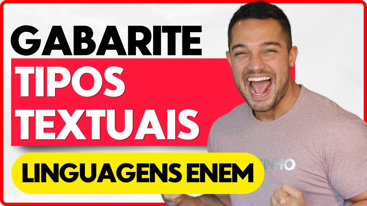 O que você precisa saber sobre TIPOS TEXTUAIS? | Linguagens ENEM | PROFINHO da REDAÇÃO