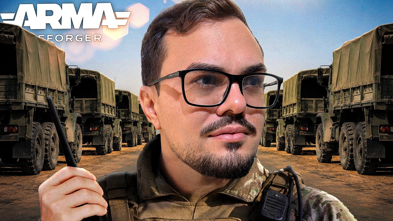 MONTEI UM COMBOI DE CAMINHONEIROS NO ARMA REFORGER - COM O AMIGOS