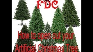 How to open Artificial Christmas tree branches