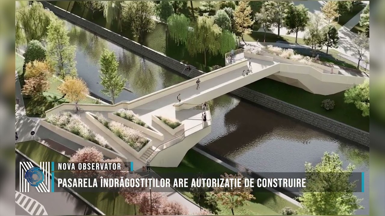 Pasarela Îndrăgostiților are autorizație de construire