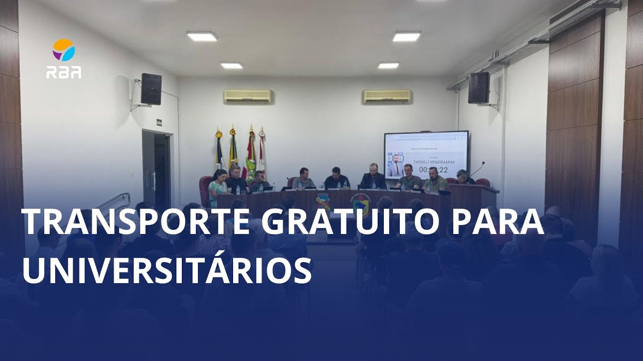 Câmara de Taió derruba veto do prefeito a projeto de transporte gratuito