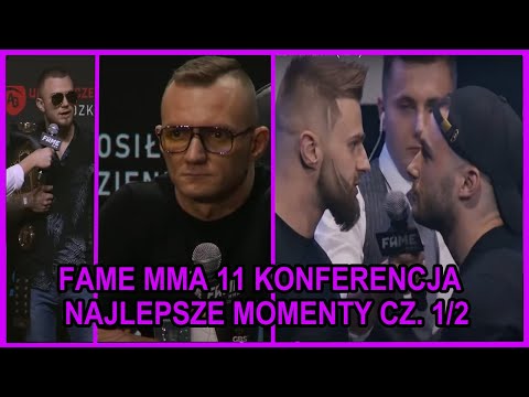 FAME MMA 11 - KONFERENCJA - SKRÓT - Najlepsze momenty cz. 1/2 - FERRARI KRYCHA FILPEK POLAK TAŃCULA