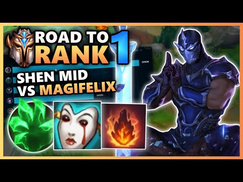 MagiFelix crushed by Petu's Shen Mid - Road To Rank 1 (#26)