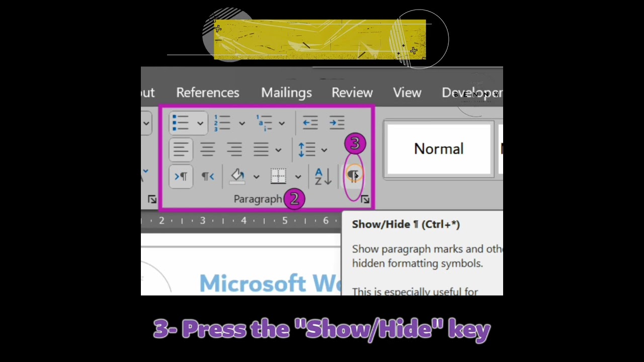 Non-printable Formatting Characters #wordtutorial #textformatting #characters #thebenny
