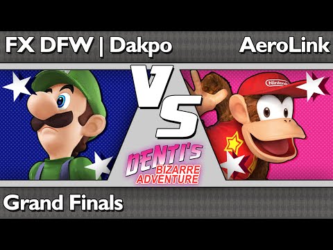 DBA3 Smash4 Wii U - FX DFW Dakpo (Luigi) vs AeroLink (Diddy) - Grand Finals