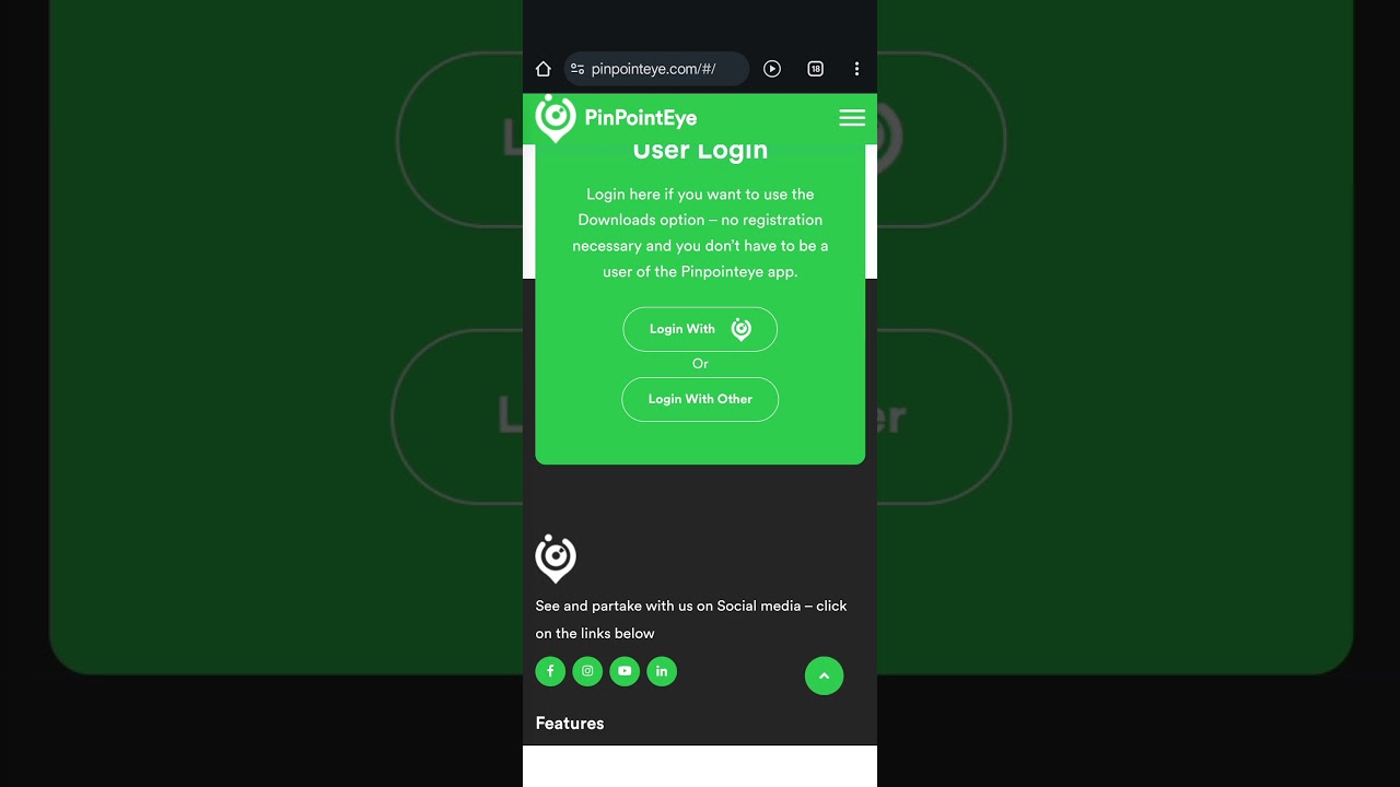 pinpointeye.com Login