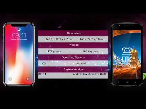 Apple iPhone X vs STK Sync 5e Dual SIM - Phone comparison