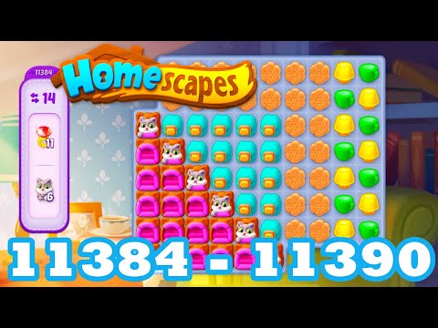 Homescapes Level 11384 - 11390 HD 3 - match | android | IOS | 11385 | 11386 | 11387 | 11388 | 11389