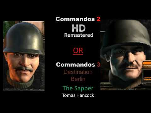 NEW COMMANDOS 2 HD REMASTER FULL HD FACES COMPARISON BY SEPAND !