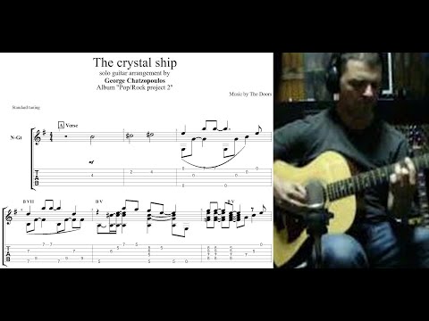The Crystal Ship - The Doors - fingerstyle guitar cover (score/tab available) George Chatzopoulos