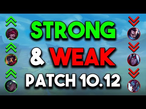 New Strong and Weak Champs Patch 10.12 | All Patch 10.12 Changes w/ Tier List Predictions