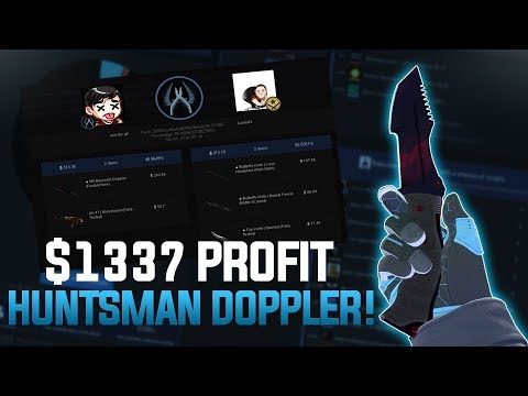 1337$ PROFIT HUNTSMAN DOPPLER COINFLIP CSGOREAPER! EPISODE 30