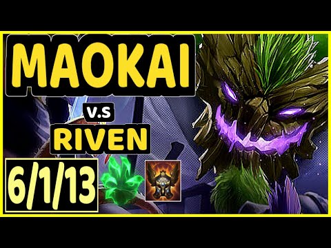 SATORIUS (MAOKAI) vs RIVEN - 6/1/13 KDA TOP GAMEPLAY - EUW Ranked GRANDMASTER