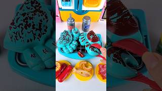 Satisfying with Unboxing & Review Miniature Grill Crab | ASMR Video no music #asmrtoys #toyhouse