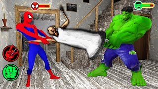 Granny Escape from the SpiderMan and Hulk in Granny House