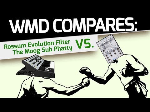 Rossum Evolution Filter vs Moog Sub Phatty - A Comparison by WMD