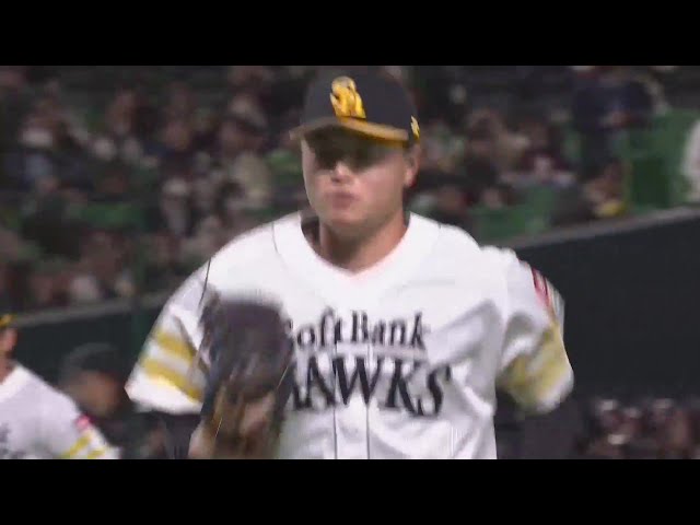 【5回表】緩急をつけた投球!! ホークス・前田純 スワローズ打線から3者連続三振を奪う!! 2025年3月4日 福岡ソフトバンクホークス 対 東京ヤクルトスワローズ