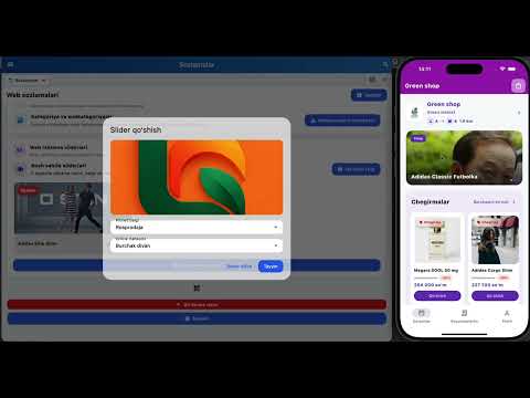 Logo va slayderlarni sozlash videosining prevyusi