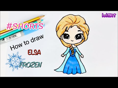 How to Draw Elsa Easy #Shorts