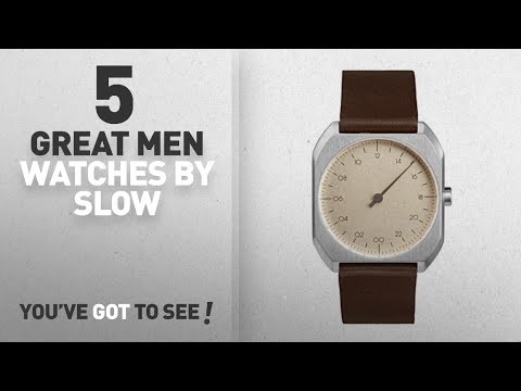 Top 10 Slow Men Watches [ Winter 2018 ]: slow Mo 08 - Swiss Made one-hand 24 hour watch - Silver