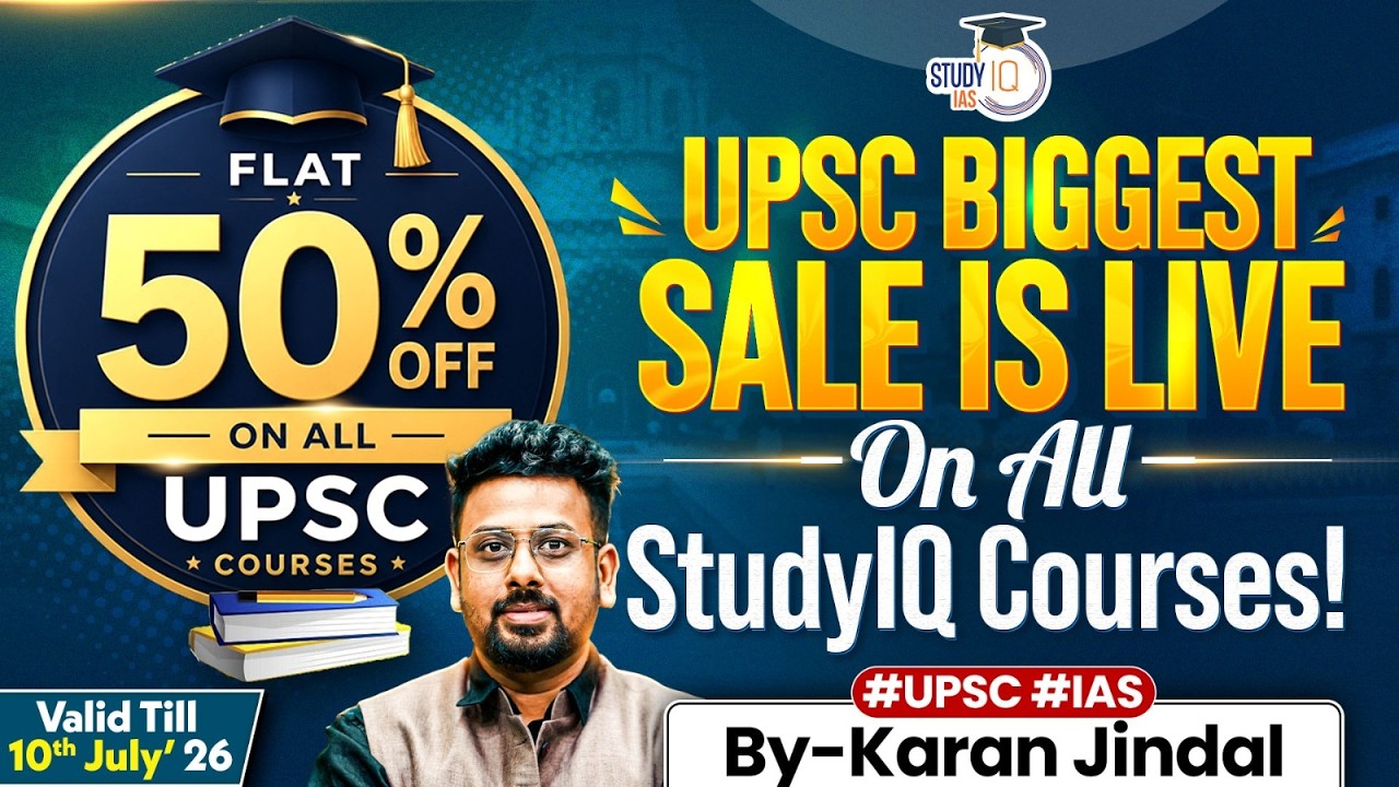 UPSC Biggest Sale is LIVE 🔥 Flat 50% OFF on All UPSC Courses | By Karan Jindal