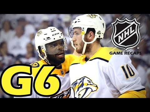 Nashville Predators vs Winnipeg Jets. 2018 NHL Playoffs. Round 2. Game 6. 05.07.2018. (HD)