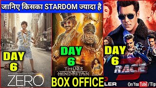 Zero vs Race 3 vs Thugs of Hindostan | Zero Box Office Collection Day 6,Shahrukh,Salman,Aamir,Zero