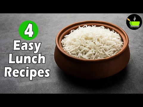 Lunch Recipes | 4 Quick & Easy Lunch Recipes | Easy Lunch Recipes For Beginners & Bachelores
