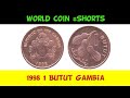 1998 1 Butut Gambia World Coin Shorts