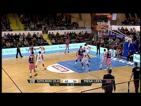 Dunk by Rade Zagorac (Szolnoki Olaj - Mega Leks, 7.2.2015)