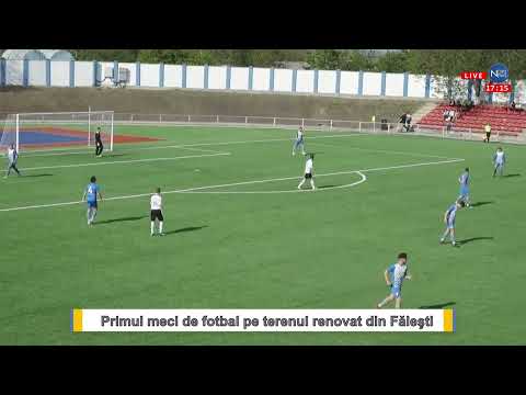 Primul meci de fotbal pe terenul renovat din Făleşti