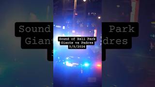 【MLB】サンフランシスコの球場の音とアフターパーティー Baseball Game & After Party at Oracle Park ⚾️ #Shorts #SFGiants #mlb
