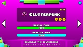 Geometry Dash - Level 11: Clutterfunk (All Coins)