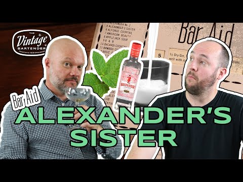 Alexander's Sister Cocktail Recipe from the Bar Aid - Episode 5 - The Vintage Bartender