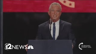 Robert F. Kennedy Jr. speaks at Charlie Kirk Memorial