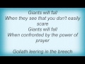 Margaret Becker - Giants Will Fall Lyrics
