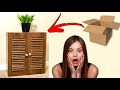 Make Cabinet Using Cardboard At Home Easy Cardboard Craft DIY Useful Cardboard Box Craft