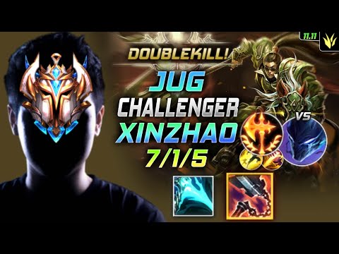 Challenger Xin Zhao Jungle vs Nocturne - 챌린저 장인 정글 신짜오 템트리 룬 정수 정복자 シン・ジャオ Ксин Жао - LOL KR 11.11